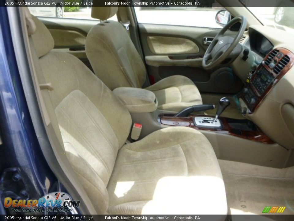 2005 Hyundai Sonata GLS V6 Ardor Blue / Beige Photo #10