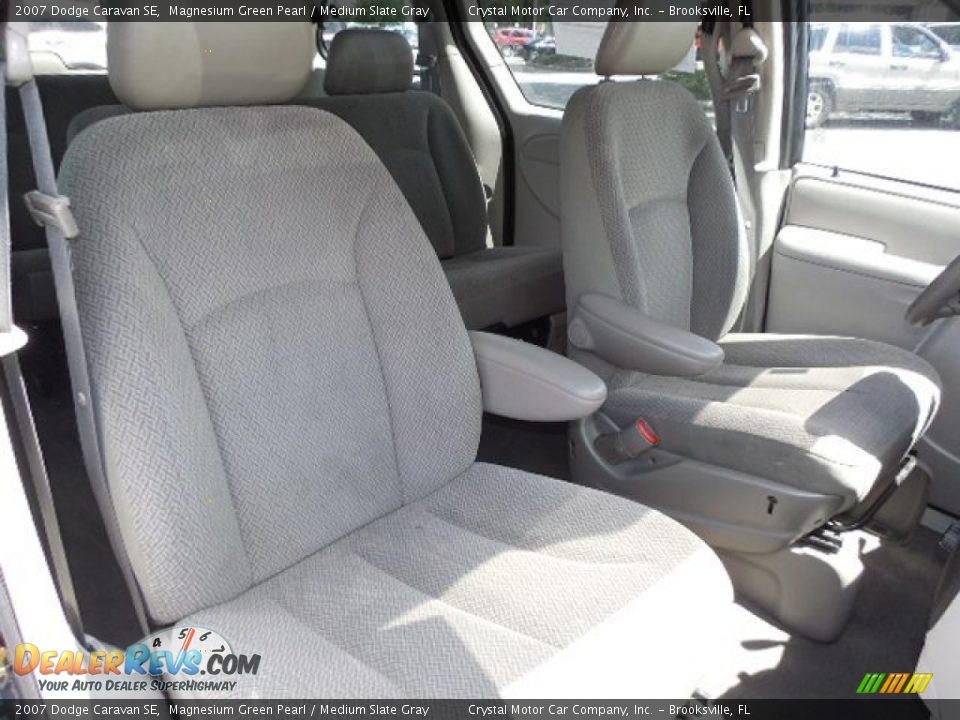 2007 Dodge Caravan SE Magnesium Green Pearl / Medium Slate Gray Photo #14