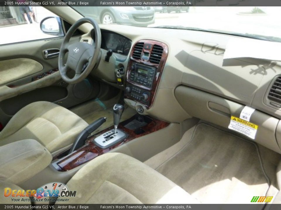 2005 Hyundai Sonata GLS V6 Ardor Blue / Beige Photo #11