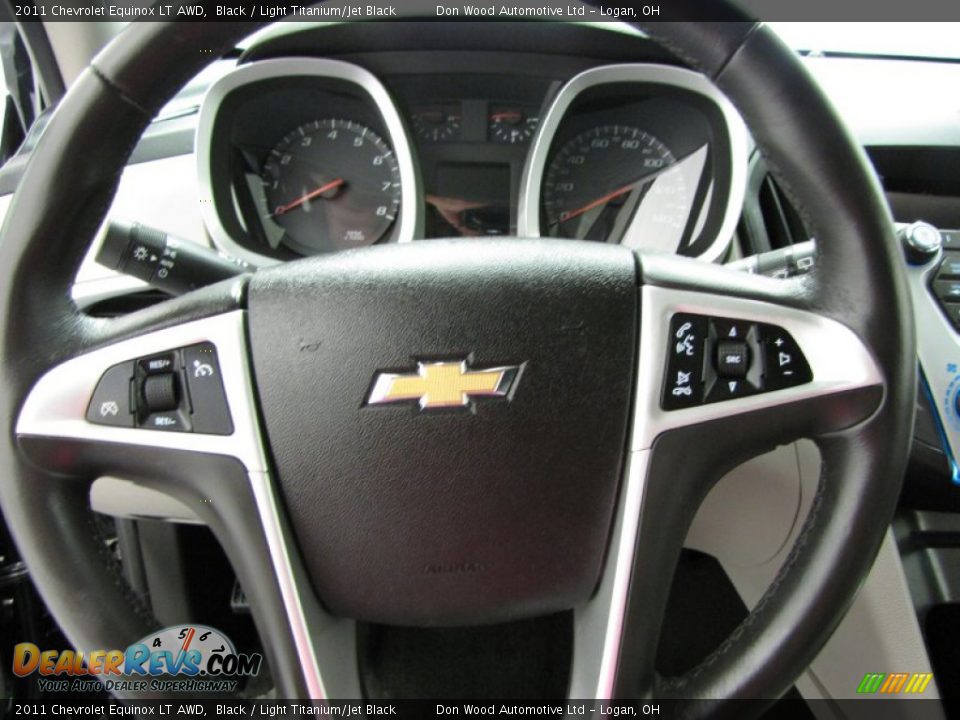 2011 Chevrolet Equinox LT AWD Black / Light Titanium/Jet Black Photo #14