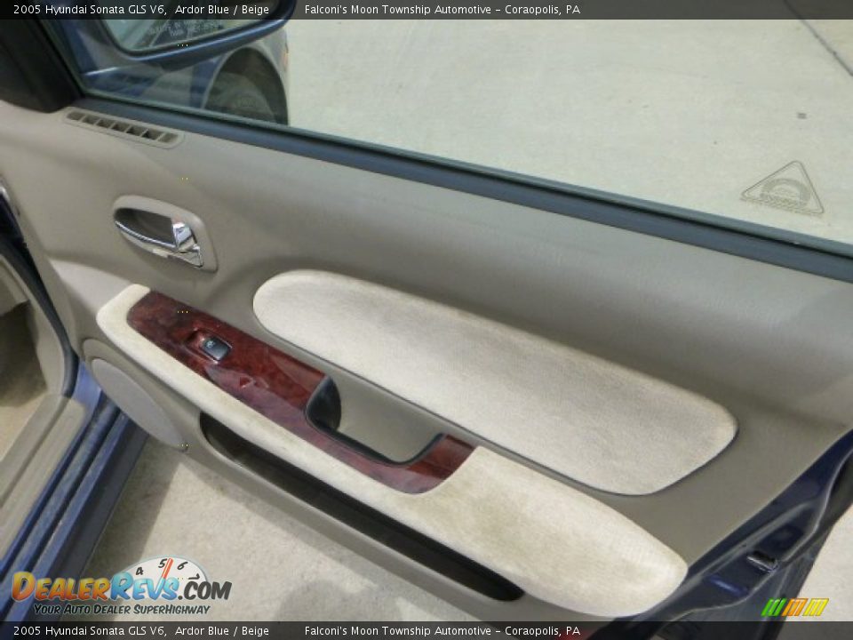 2005 Hyundai Sonata GLS V6 Ardor Blue / Beige Photo #12