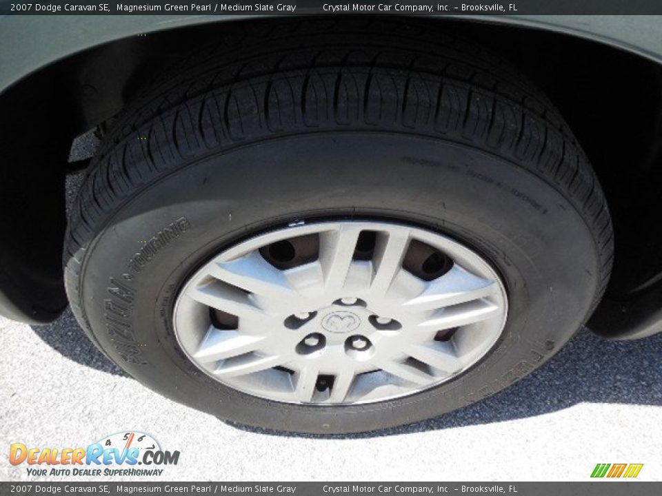 2007 Dodge Caravan SE Magnesium Green Pearl / Medium Slate Gray Photo #16