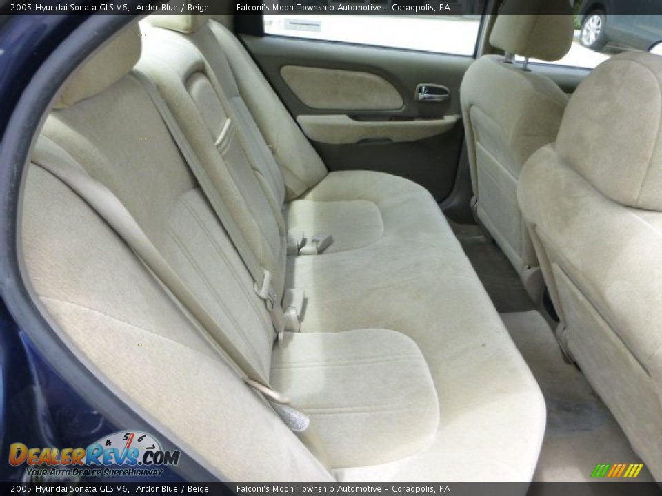 2005 Hyundai Sonata GLS V6 Ardor Blue / Beige Photo #13