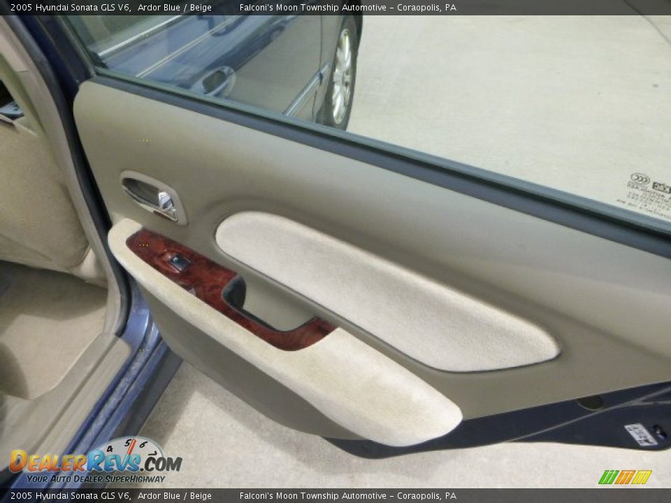 2005 Hyundai Sonata GLS V6 Ardor Blue / Beige Photo #14
