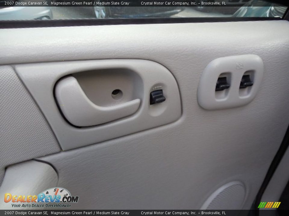 2007 Dodge Caravan SE Magnesium Green Pearl / Medium Slate Gray Photo #19