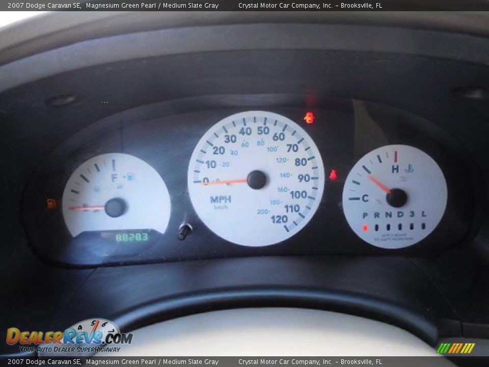 2007 Dodge Caravan SE Magnesium Green Pearl / Medium Slate Gray Photo #20
