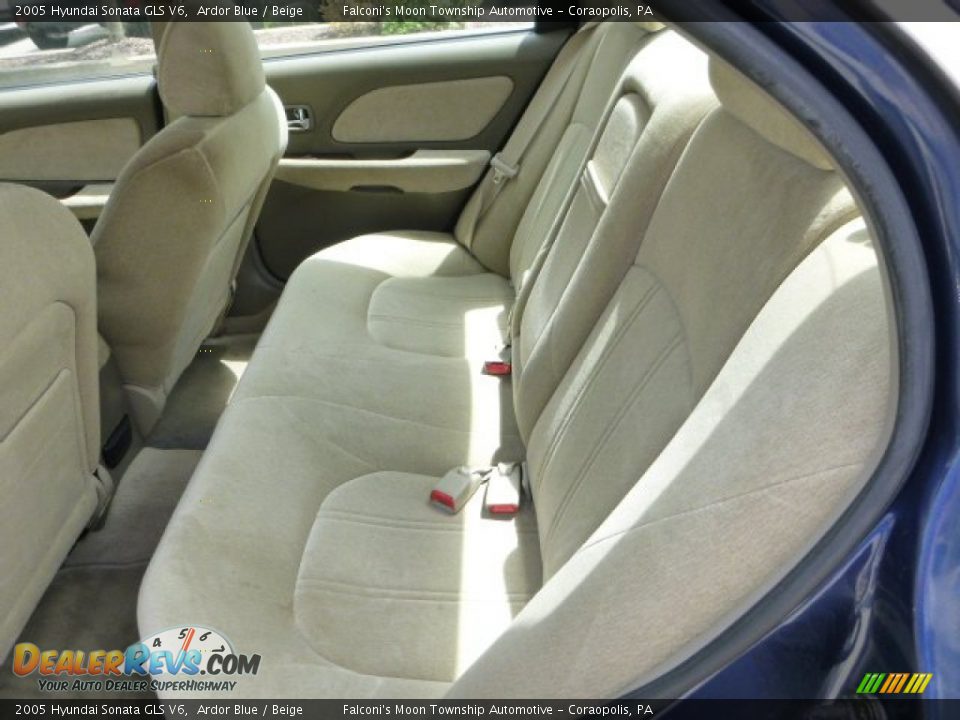 2005 Hyundai Sonata GLS V6 Ardor Blue / Beige Photo #16