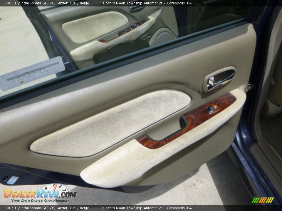 2005 Hyundai Sonata GLS V6 Ardor Blue / Beige Photo #18