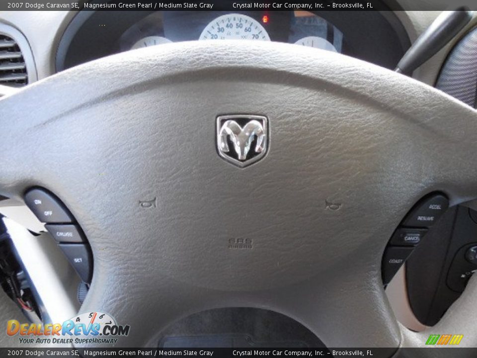 2007 Dodge Caravan SE Magnesium Green Pearl / Medium Slate Gray Photo #23