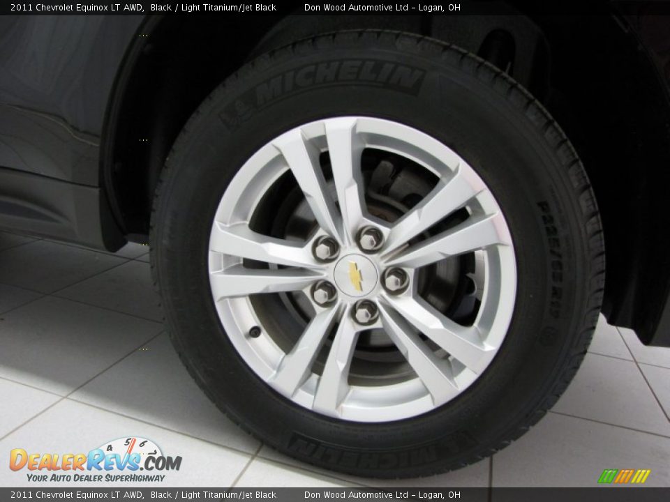 2011 Chevrolet Equinox LT AWD Black / Light Titanium/Jet Black Photo #20