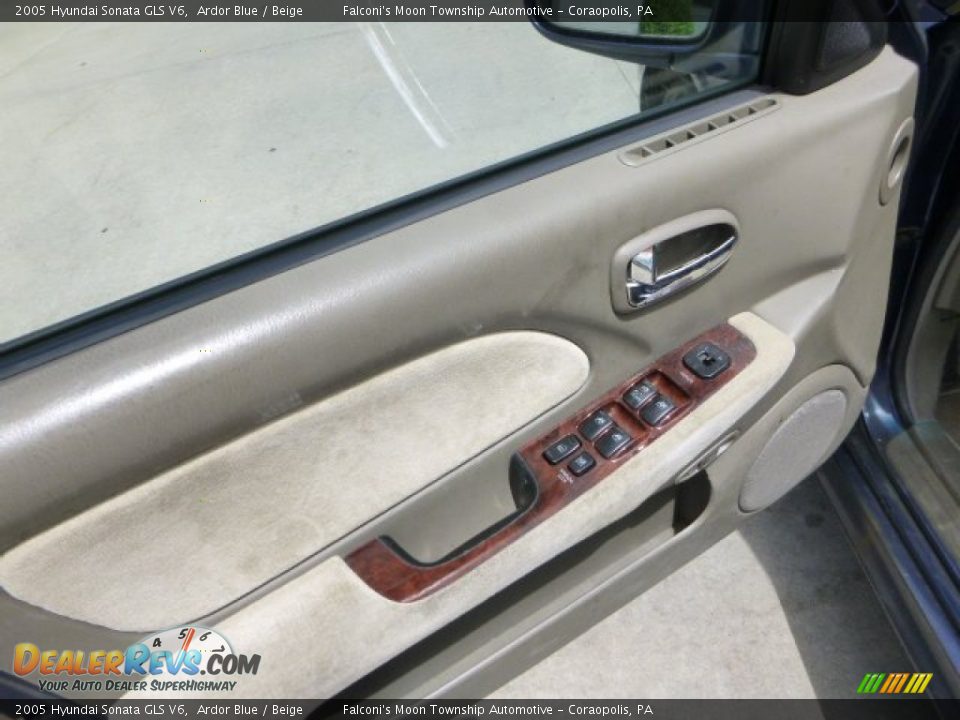 2005 Hyundai Sonata GLS V6 Ardor Blue / Beige Photo #19
