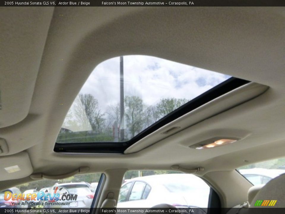 2005 Hyundai Sonata GLS V6 Ardor Blue / Beige Photo #21