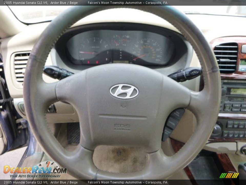 2005 Hyundai Sonata GLS V6 Ardor Blue / Beige Photo #22