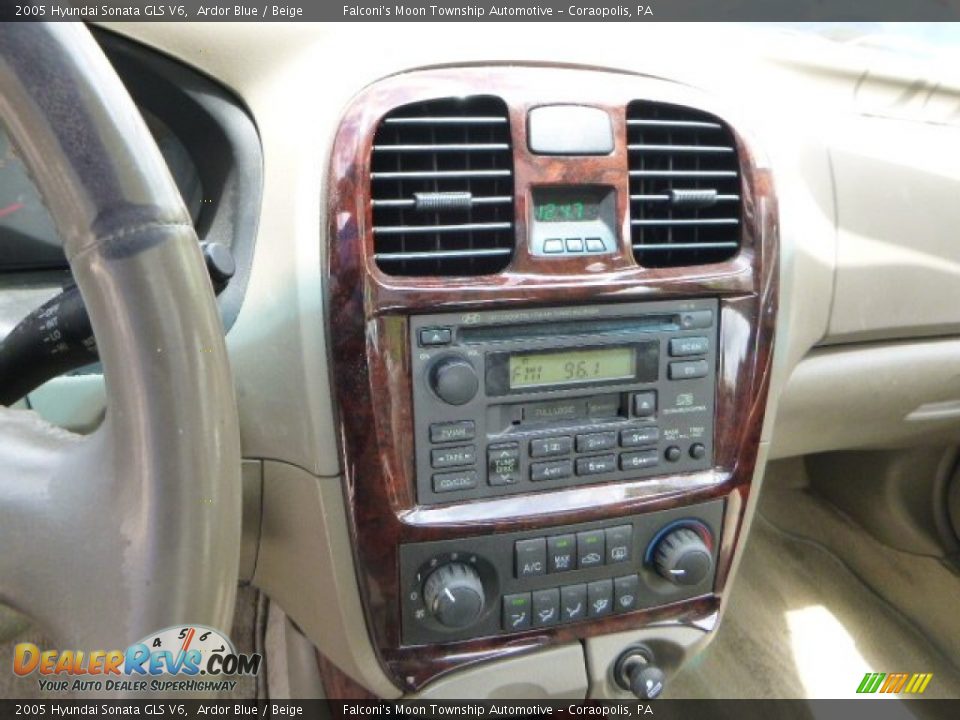 2005 Hyundai Sonata GLS V6 Ardor Blue / Beige Photo #23