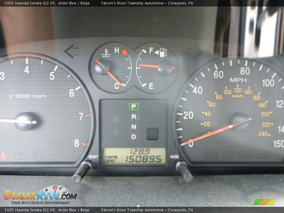 2005 Hyundai Sonata GLS V6 Ardor Blue / Beige Photo #24