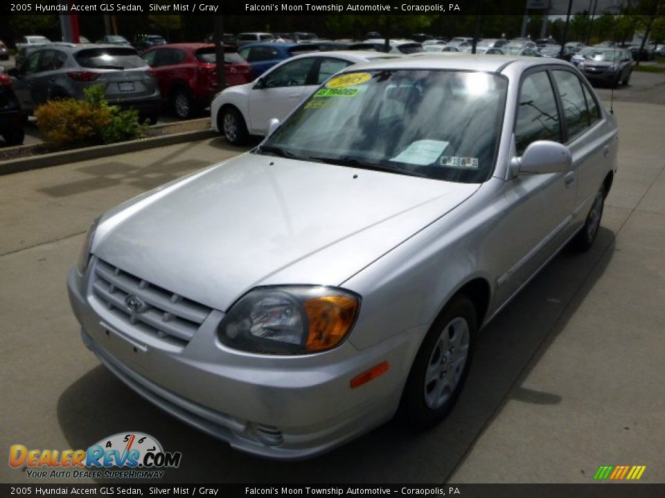 2005 Hyundai Accent GLS Sedan Silver Mist / Gray Photo #7