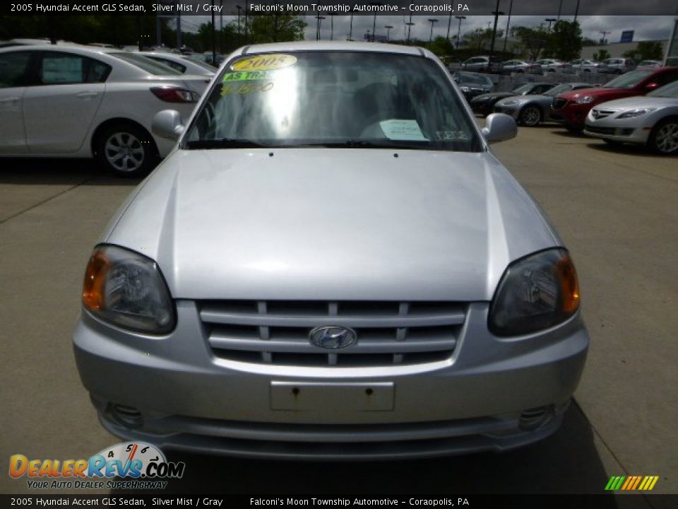 2005 Hyundai Accent GLS Sedan Silver Mist / Gray Photo #8