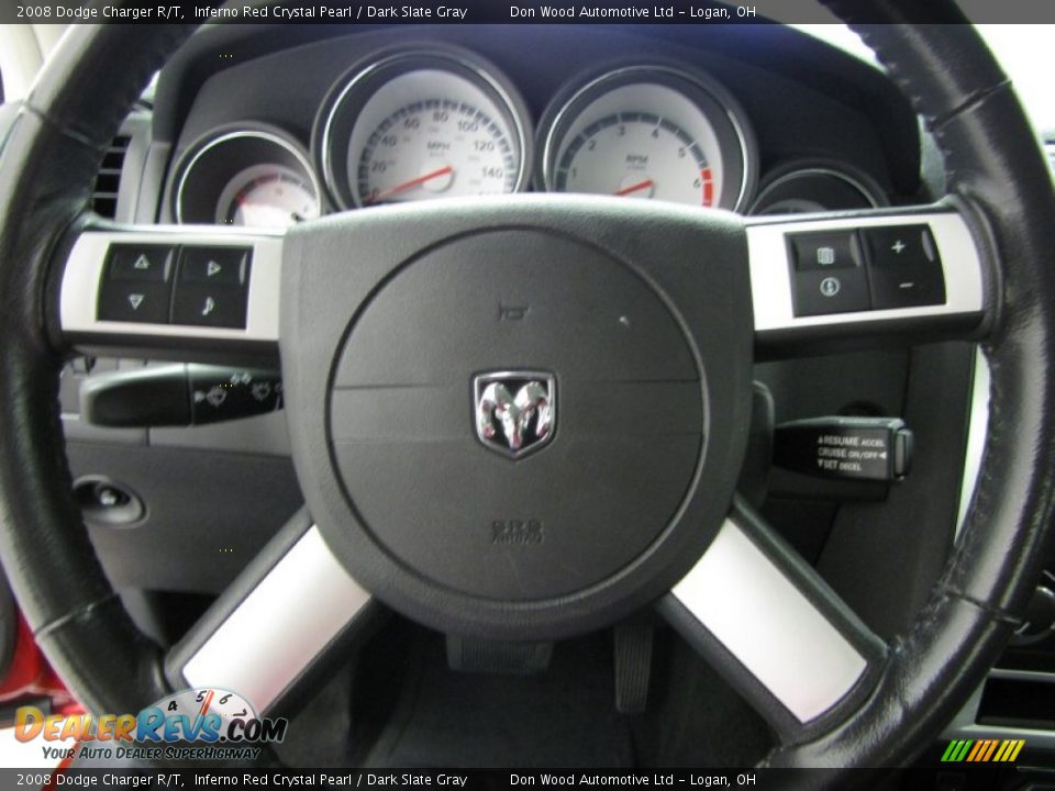 2008 Dodge Charger R/T Steering Wheel Photo #14
