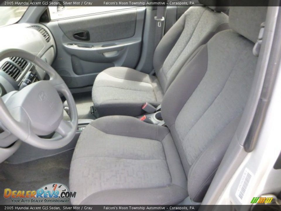 2005 Hyundai Accent GLS Sedan Silver Mist / Gray Photo #15
