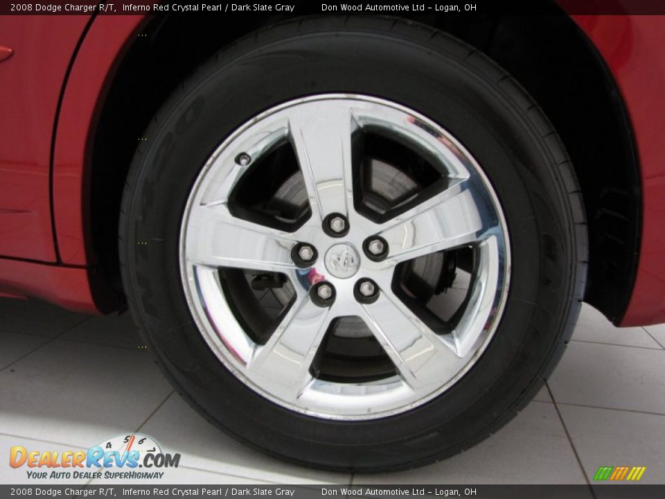 2008 Dodge Charger R/T Inferno Red Crystal Pearl / Dark Slate Gray Photo #23