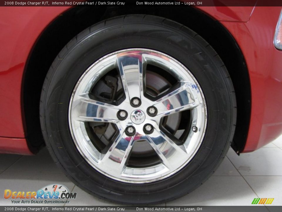 2008 Dodge Charger R/T Inferno Red Crystal Pearl / Dark Slate Gray Photo #24