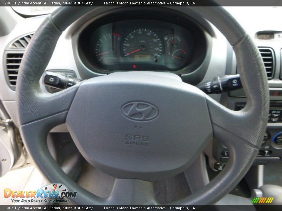 2005 Hyundai Accent GLS Sedan Silver Mist / Gray Photo #22