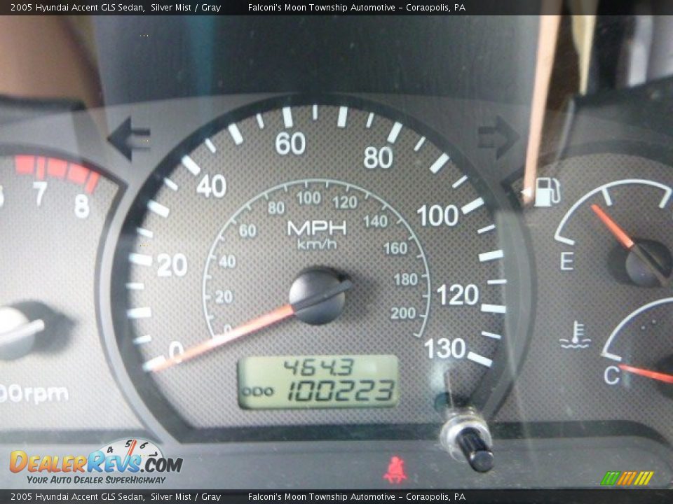 2005 Hyundai Accent GLS Sedan Silver Mist / Gray Photo #24