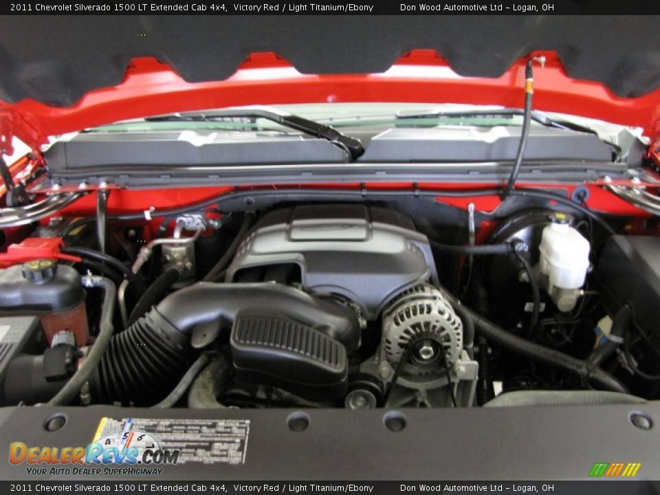 2011 Chevrolet Silverado 1500 LT Extended Cab 4x4 Victory Red / Light Titanium/Ebony Photo #5