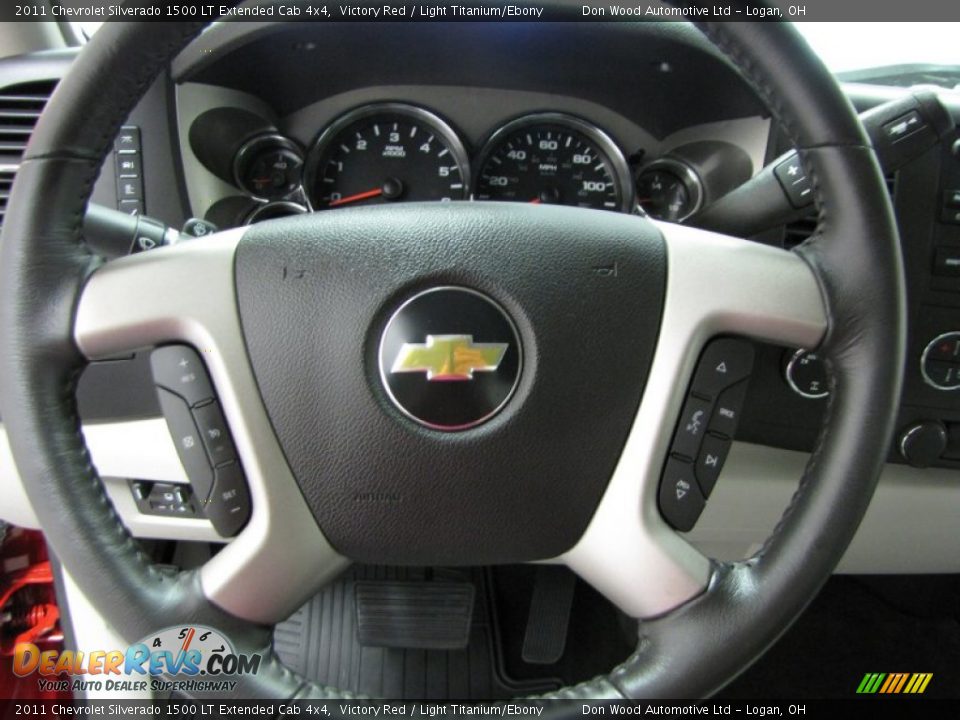 2011 Chevrolet Silverado 1500 LT Extended Cab 4x4 Victory Red / Light Titanium/Ebony Photo #15