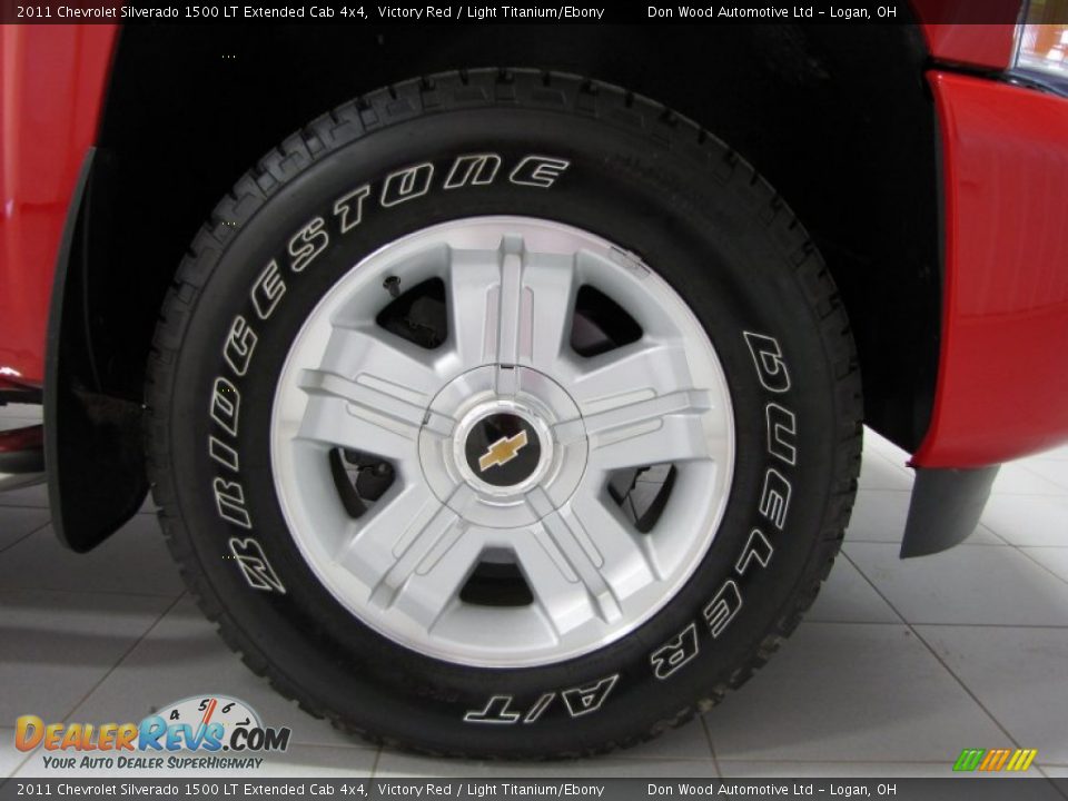 2011 Chevrolet Silverado 1500 LT Extended Cab 4x4 Victory Red / Light Titanium/Ebony Photo #23