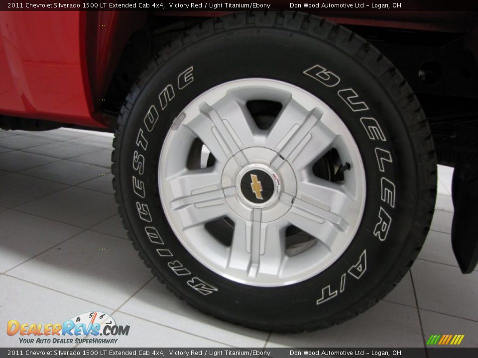 2011 Chevrolet Silverado 1500 LT Extended Cab 4x4 Victory Red / Light Titanium/Ebony Photo #24