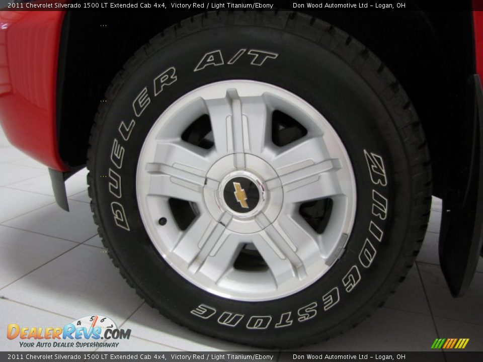 2011 Chevrolet Silverado 1500 LT Extended Cab 4x4 Victory Red / Light Titanium/Ebony Photo #25