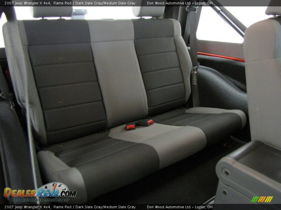 2007 Jeep Wrangler X 4x4 Flame Red / Dark Slate Gray/Medium Slate Gray Photo #8