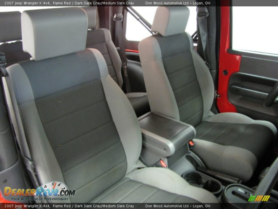 2007 Jeep Wrangler X 4x4 Flame Red / Dark Slate Gray/Medium Slate Gray Photo #9