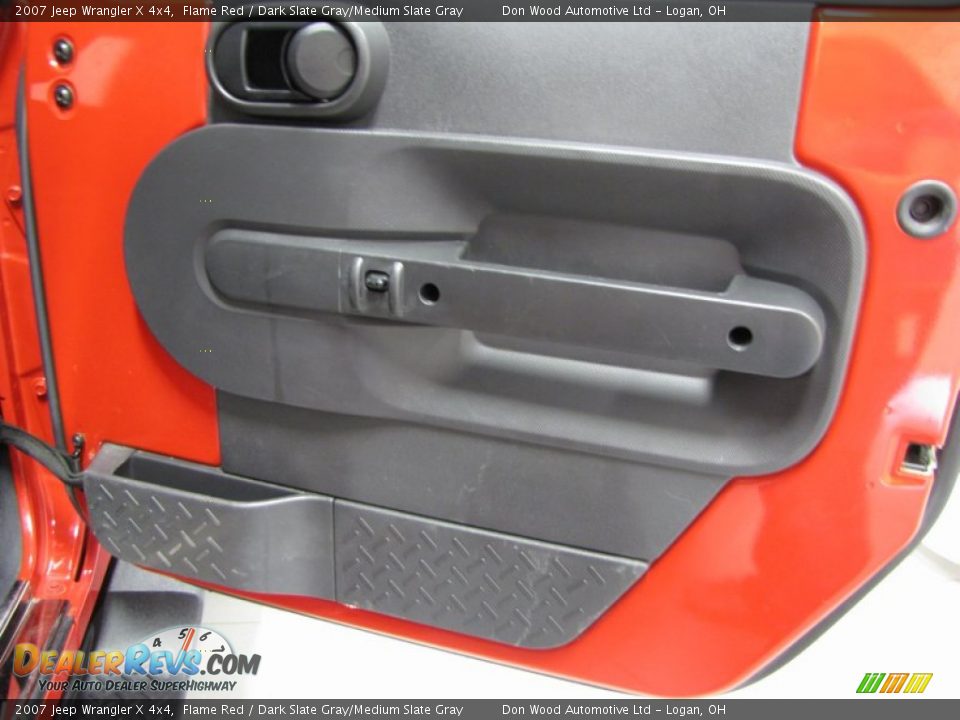 2007 Jeep Wrangler X 4x4 Flame Red / Dark Slate Gray/Medium Slate Gray Photo #11