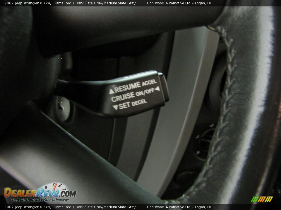 2007 Jeep Wrangler X 4x4 Flame Red / Dark Slate Gray/Medium Slate Gray Photo #15