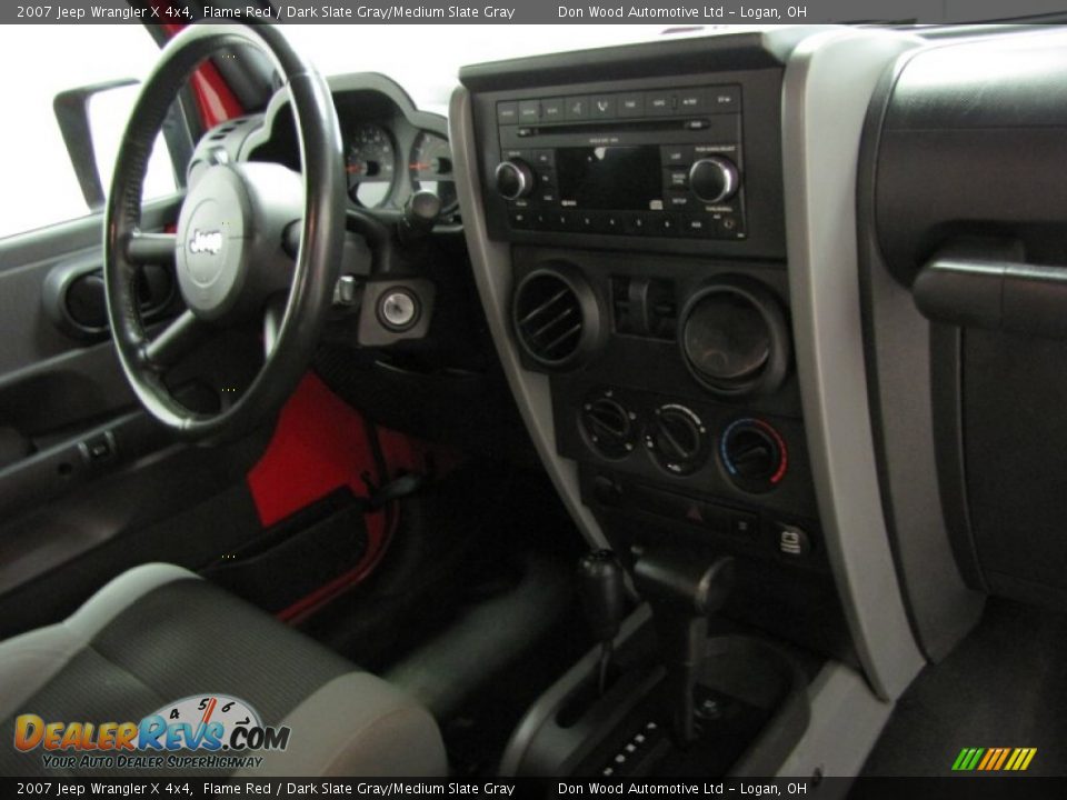 2007 Jeep Wrangler X 4x4 Flame Red / Dark Slate Gray/Medium Slate Gray Photo #17