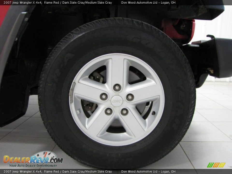 2007 Jeep Wrangler X 4x4 Flame Red / Dark Slate Gray/Medium Slate Gray Photo #19