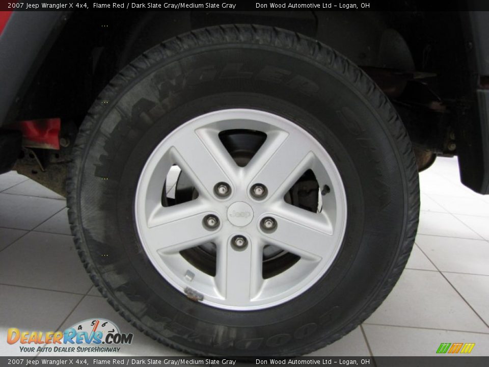 2007 Jeep Wrangler X 4x4 Flame Red / Dark Slate Gray/Medium Slate Gray Photo #20