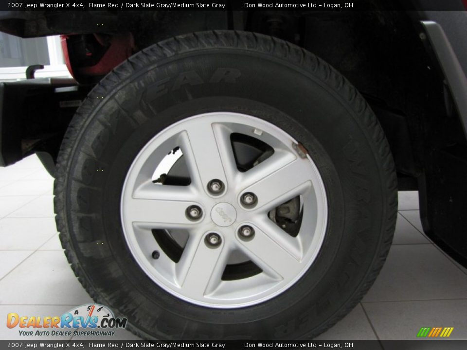 2007 Jeep Wrangler X 4x4 Flame Red / Dark Slate Gray/Medium Slate Gray Photo #21