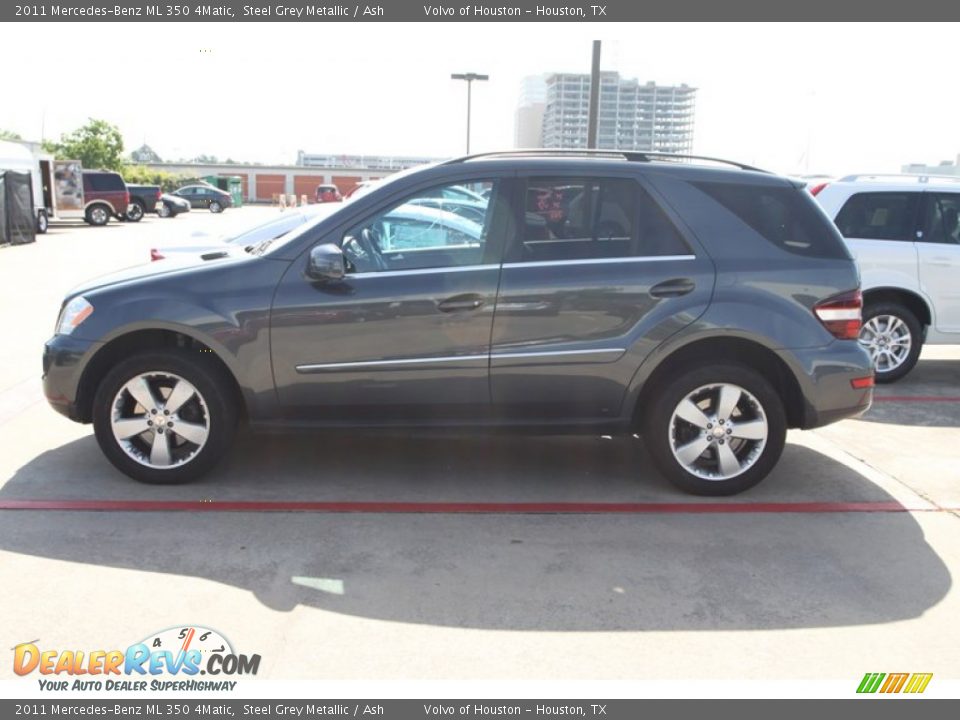 2011 Mercedes-Benz ML 350 4Matic Steel Grey Metallic / Ash Photo #4