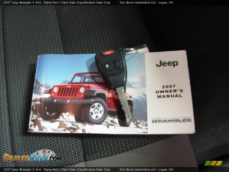 2007 Jeep Wrangler X 4x4 Flame Red / Dark Slate Gray/Medium Slate Gray Photo #22
