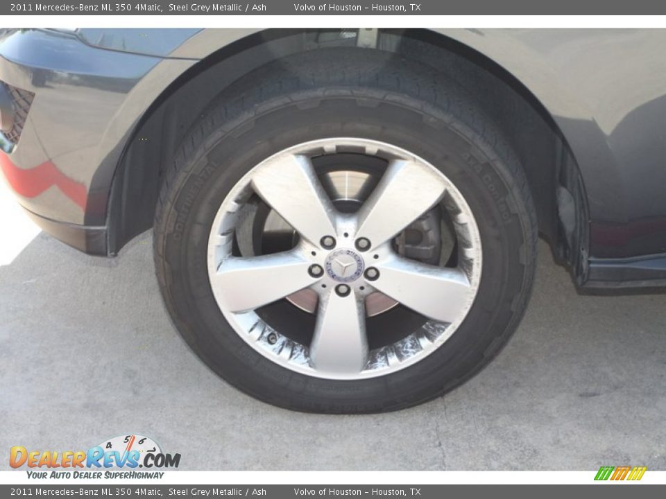 2011 Mercedes-Benz ML 350 4Matic Steel Grey Metallic / Ash Photo #5