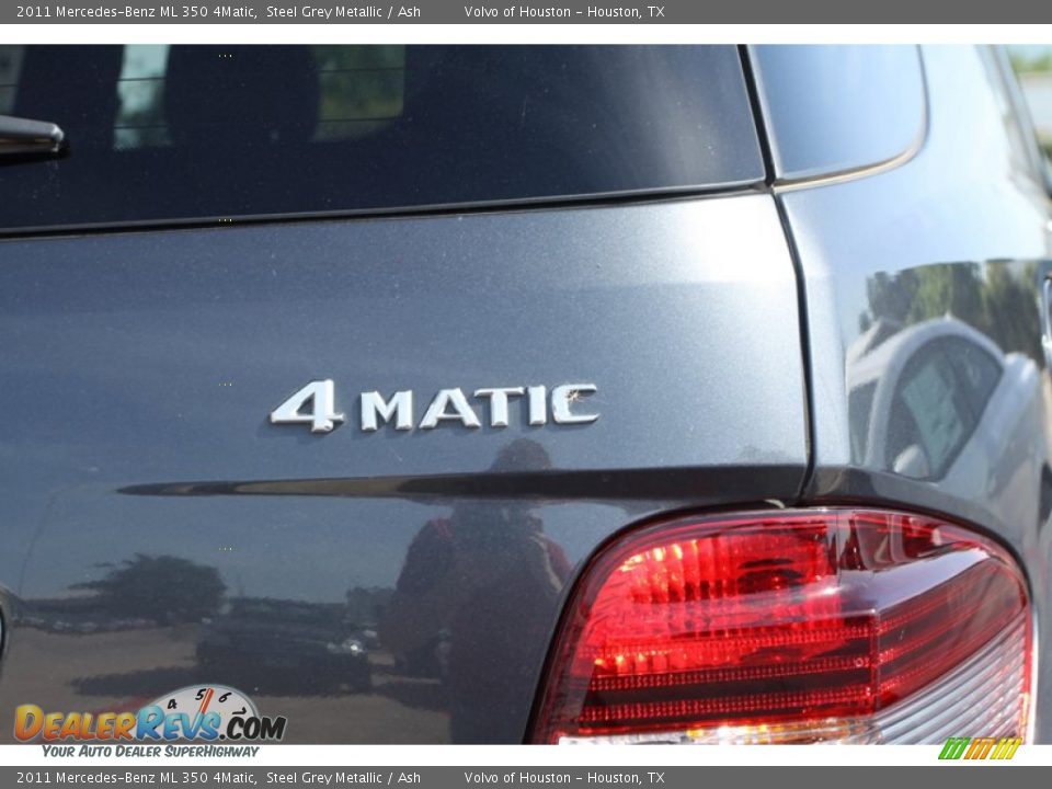 2011 Mercedes-Benz ML 350 4Matic Steel Grey Metallic / Ash Photo #10