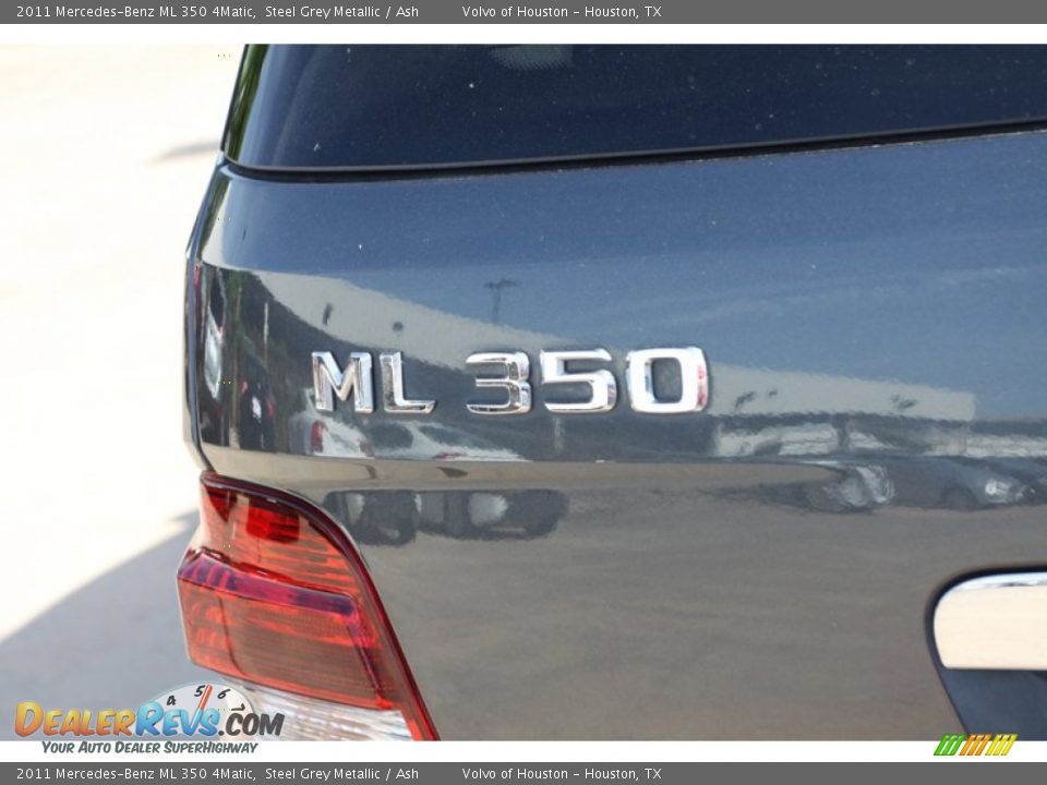 2011 Mercedes-Benz ML 350 4Matic Steel Grey Metallic / Ash Photo #11