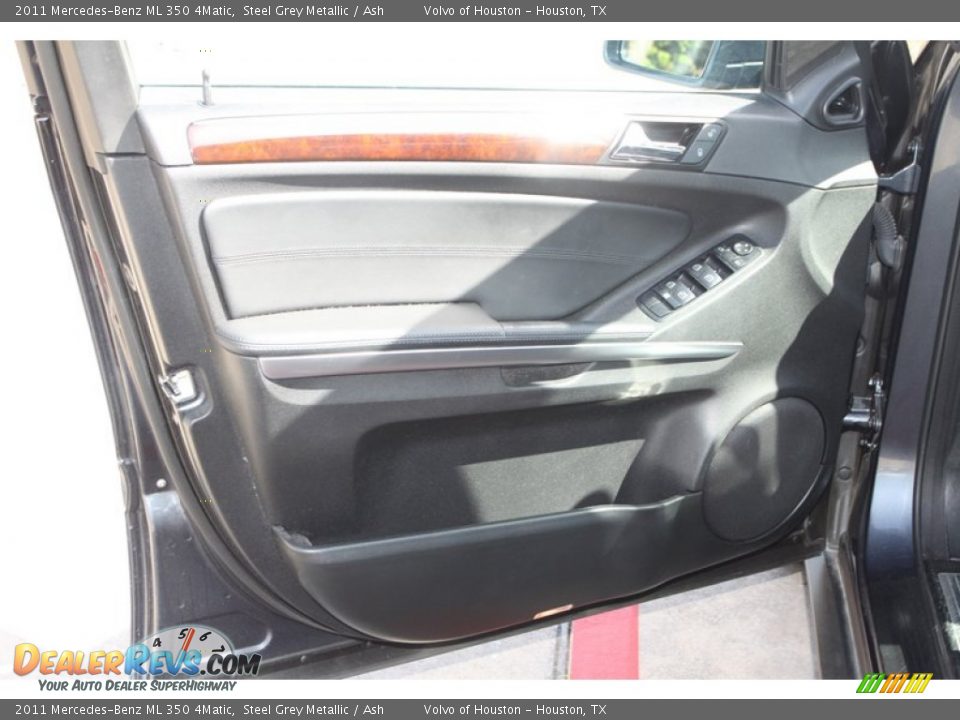 2011 Mercedes-Benz ML 350 4Matic Steel Grey Metallic / Ash Photo #12