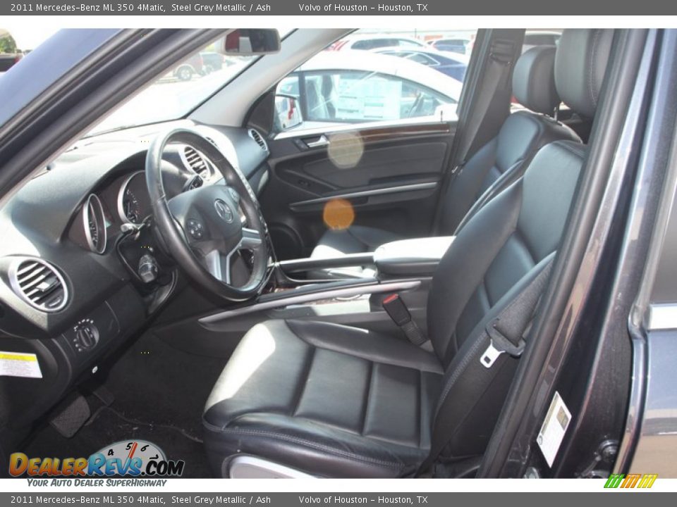 2011 Mercedes-Benz ML 350 4Matic Steel Grey Metallic / Ash Photo #14