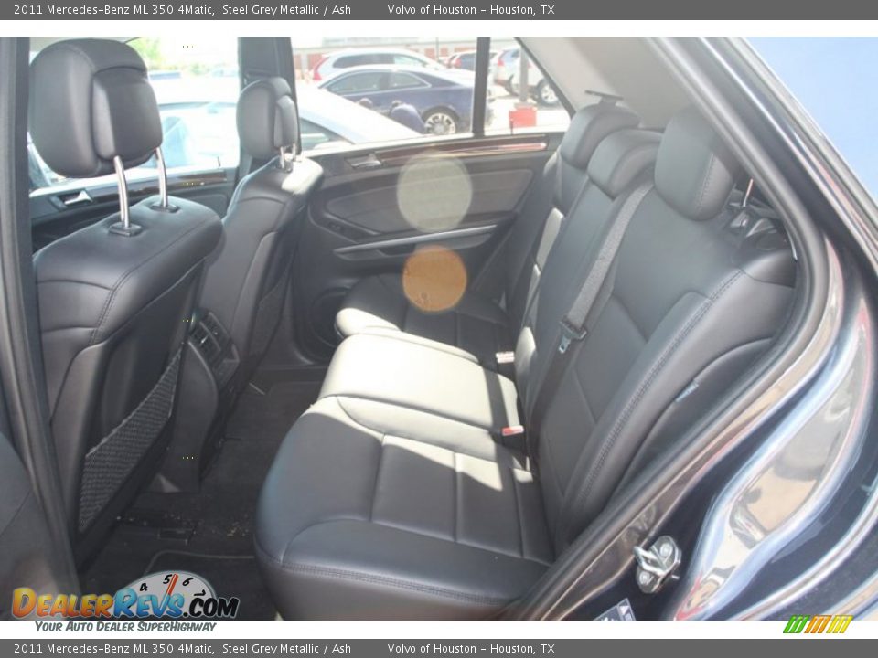 2011 Mercedes-Benz ML 350 4Matic Steel Grey Metallic / Ash Photo #16