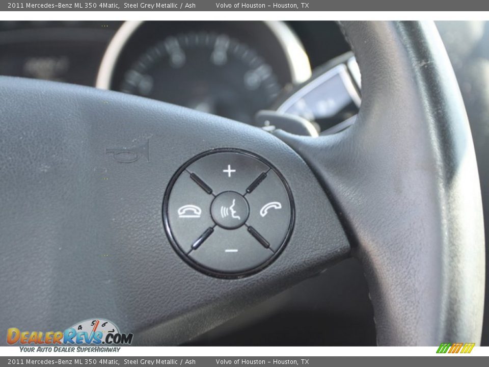 2011 Mercedes-Benz ML 350 4Matic Steel Grey Metallic / Ash Photo #21