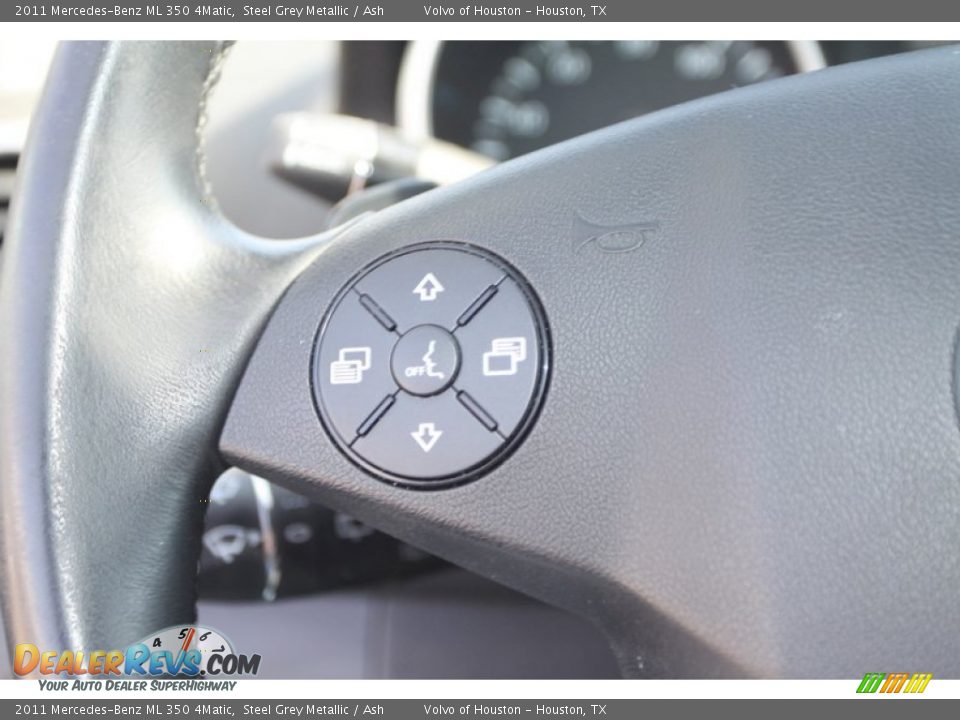 2011 Mercedes-Benz ML 350 4Matic Steel Grey Metallic / Ash Photo #22